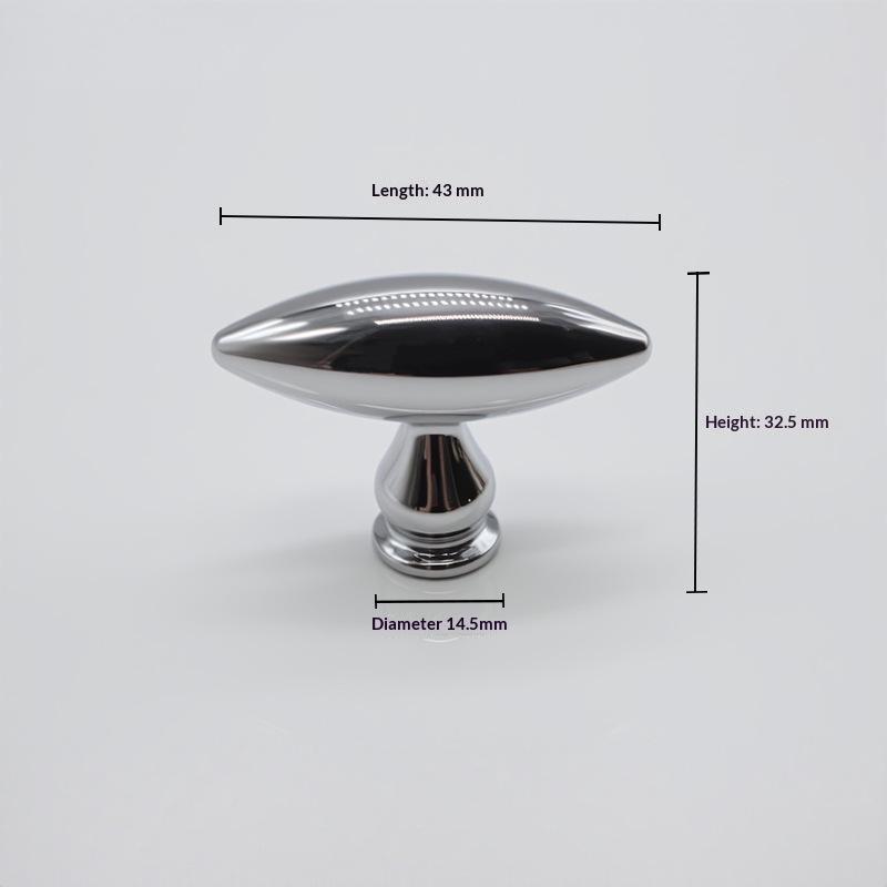 Zinc Alloy Single Hole Cabinet Knob Simple Oval Drawer Knob Matte Furniture Pull Handle For Wardrobe Cupboard Drawers Upgrade