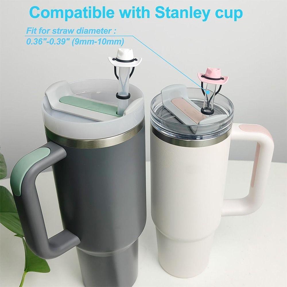 1/4Pcs Reusable Straw Covers Cap Airtight Drinking Straw Tips Lids for Stanley Cup 30 40 oz Bar