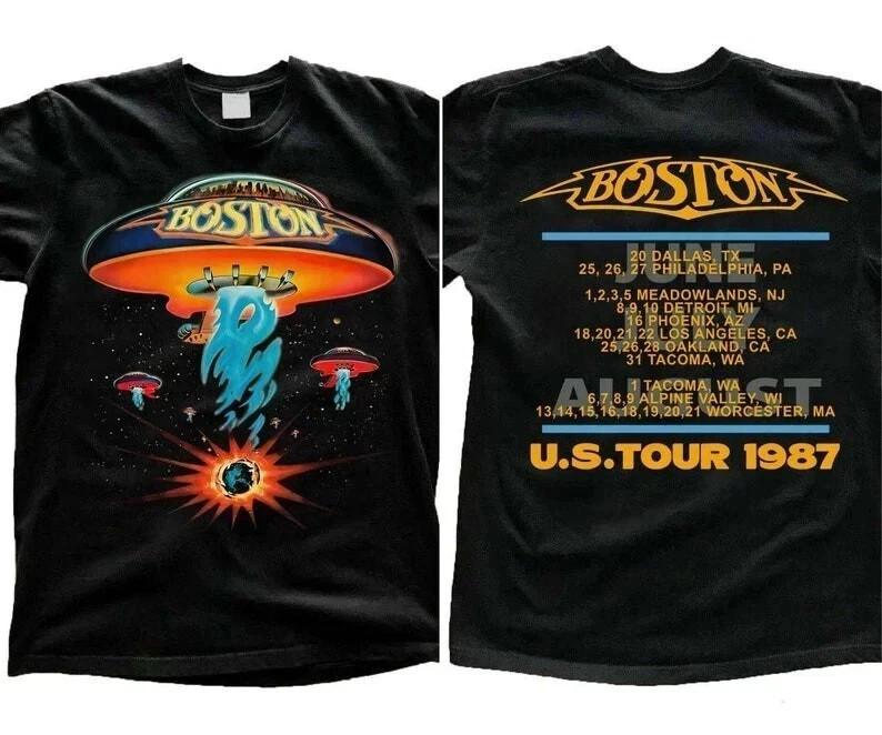 Vintage Rock Tour 1987 Style Graphic T-Shirt  Unisex T-Shirt XL