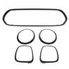 5pcs Gloss Black Headlight Taillight Grille Surround Cover Trims Replacement for Mini F55 F56 F57 One Cooper S JCW 2014+