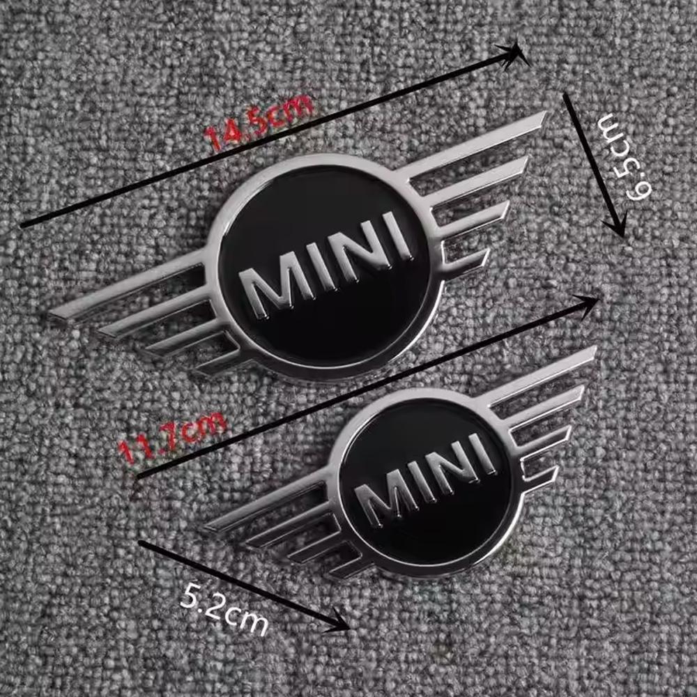 1pc 3d Metal Mini Badge Sticker Front Hood Rear Trunk Emblem Decal