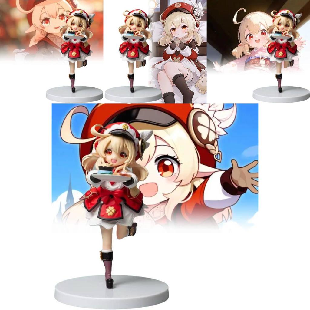 Genshin Impact Gk Klee Cute Coffee Shop Dessert Display Figure 16cm Pvc Model