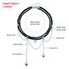 Love Zircon Double Chain Tassel Design Collar Chain - Crystal Necklace For Women