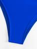 Women's 2023 Solid Color One-Piece Drawstring Bikini Swimsuit (Model: LJA001)