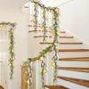 Easter Wreath, 70.8-inch Easter Egg Wreath, Decorative Fireplace Mantel, Artificial Egg Wreath, Easter Home Kitchen Fireplace