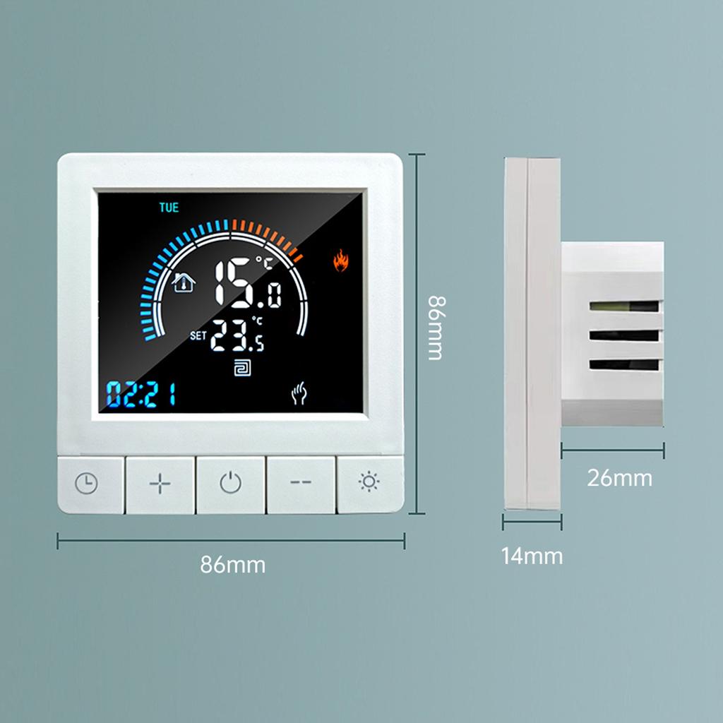 Programmable Digital Thermostat with Child Lock WiFi LCD Display NTC Sensor Water Heating Warm Floor Underfloor Temperature