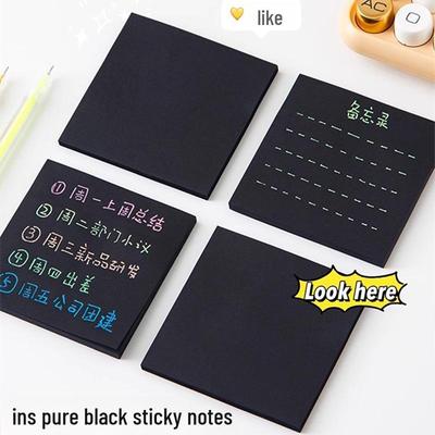 Black Sticky Notes - Reusable, High-Value Creative Labels for Students