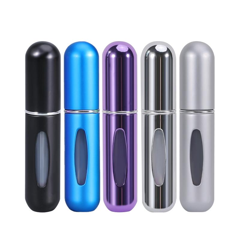 5/8ML 1/5Pcs Parfümzerstäuber Tragbarer Flüssigkeitsbehälter Kosmetik Reisen Mini Aluminium Spray Alkohol Leere Nachfüllbare Flasche