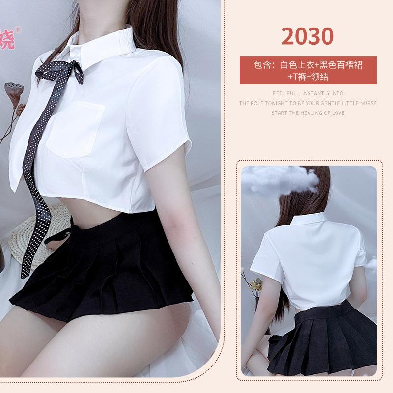 Sex Uniform Temptation Pure College Costume Cosplay Lace-up Butterfly Sex Underwear Pure Desire