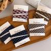 Elegant Sweet Plaid Triangle Hair Clip Simple Side BB Clip Versatile Bangs Hair Accessories For Women