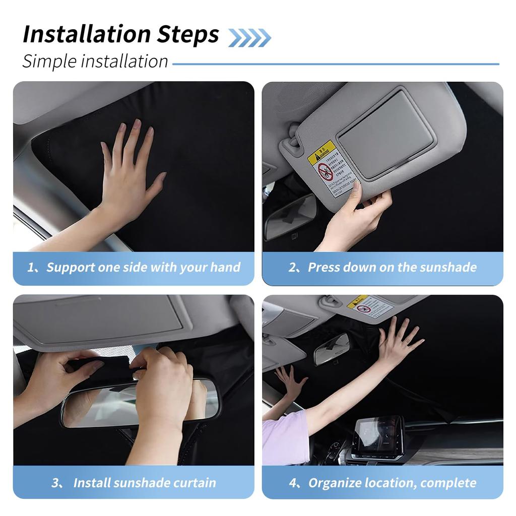 FDAIUN Front Sunshade for BMW 5 Series G60 2024 Summer Enhanced Car Window UV Light Heat Privacy Custom Parts for Your Easy Storage Bag 1 Piece