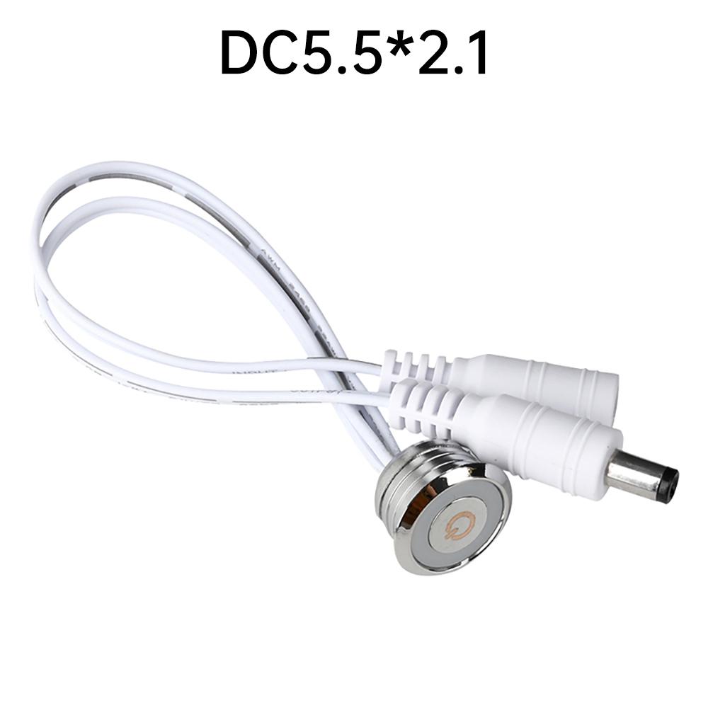 Multifunction Touch Switch with DC 55*21/SM Terminal Wire Embedded Installation Tactile Switch Socket Accessories DC 3.7V~24V 5A