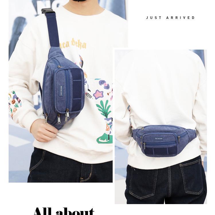 Durable Multi-layer Outdoor Waist Bag - Large Capacity for Running, Phone, Tools, and Money.