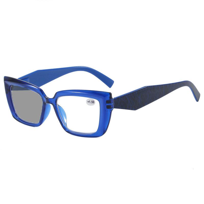 High Quality Square Frame Photochromic Myopia Glasses Fashion Colorful High-definition Anti Blue Light Near Sight Eyeglasses+2.0