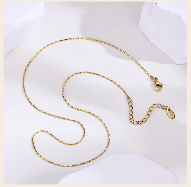 1mm Thin Chain Necklace, Women Choker Necklace, Stainless Steel Jewelry Non Tarnish