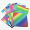 Rainbow Gradient Origami Paper: Double-Sided Starry Sky for Kids' Crafts, Paper Cranes, Love Hearts, and Handicrafts