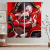 Hololive Kitchen Curtains for Bedroom Decoration Elegant Room Curtains 2 Pcs Set Customs Free Shipping Products Tentacles Blinds