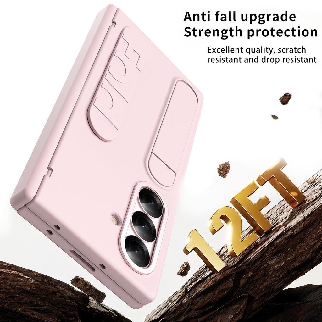 Etui do Samsung Z Fold7/6 ze stojakiem i paskiem na nadgarstek - Kompatybilne z Fold5/4