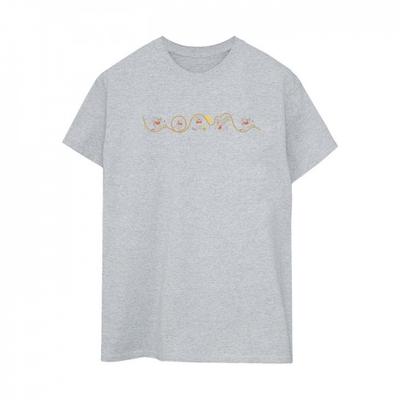 Womens/Ladies Winnie The Pooh Tigger Line Cotton Boyfriend T-Shirt