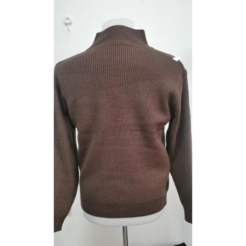 Men's V Neck Knit Pullover Sweater, Solid Color Long Sleeve Top, Fall Winter Loose Versatile Knitwear
