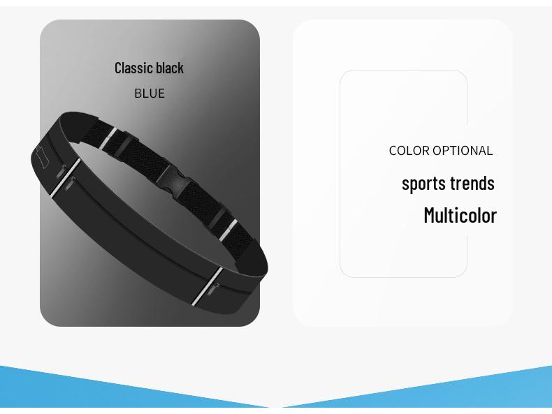 Unisex Elastic Running Waist Pack - Multi-Functional Fitness Belt for Marathon & Sports