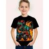 Cool Auto Jongens T-shirt Mode 3D Print Zomer Kinderen Korte Mouw Tops Lichte T-shirts Buiten Comfortabele Kindermode