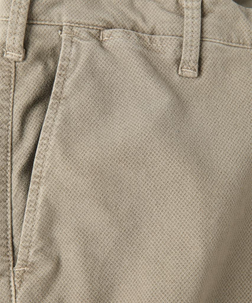 PANICALE Beige Micro Pattern Comfort Fit Cotton Pants