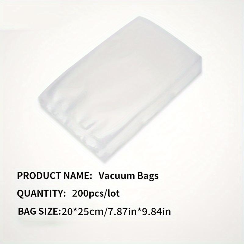 

200 Food Storage Bags, BPA Free Vacuum Ziploc Bags, Food Protection Ziploc Bags, Airtight Food Cooler Bags