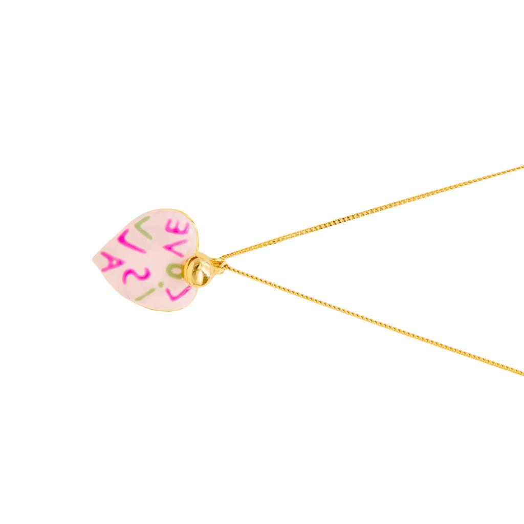 Vibrant Bohemian Love Pendant Necklace Stainless Steel Jewelry for Women Fashionable Gifts for Special Occasions