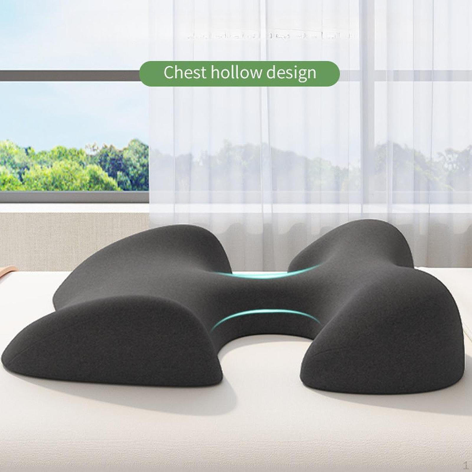 

Подушка для груди для массажа, подушка для лежания на животе, удобная многофункциональная подставка для стола, салон красоты темно-серого