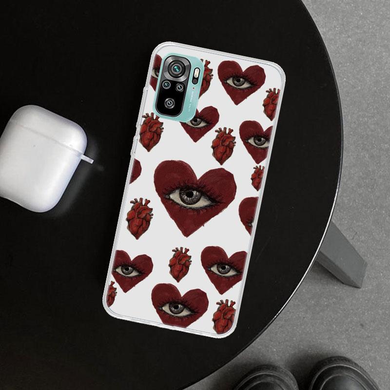 Scary Face Eyes Phone Case Cover for Xiaomi Redmi Note 15 14 13 12 11 Pro Plus 14S 12S 11S 11T 11E 10S 10 Customized Fundas Redm