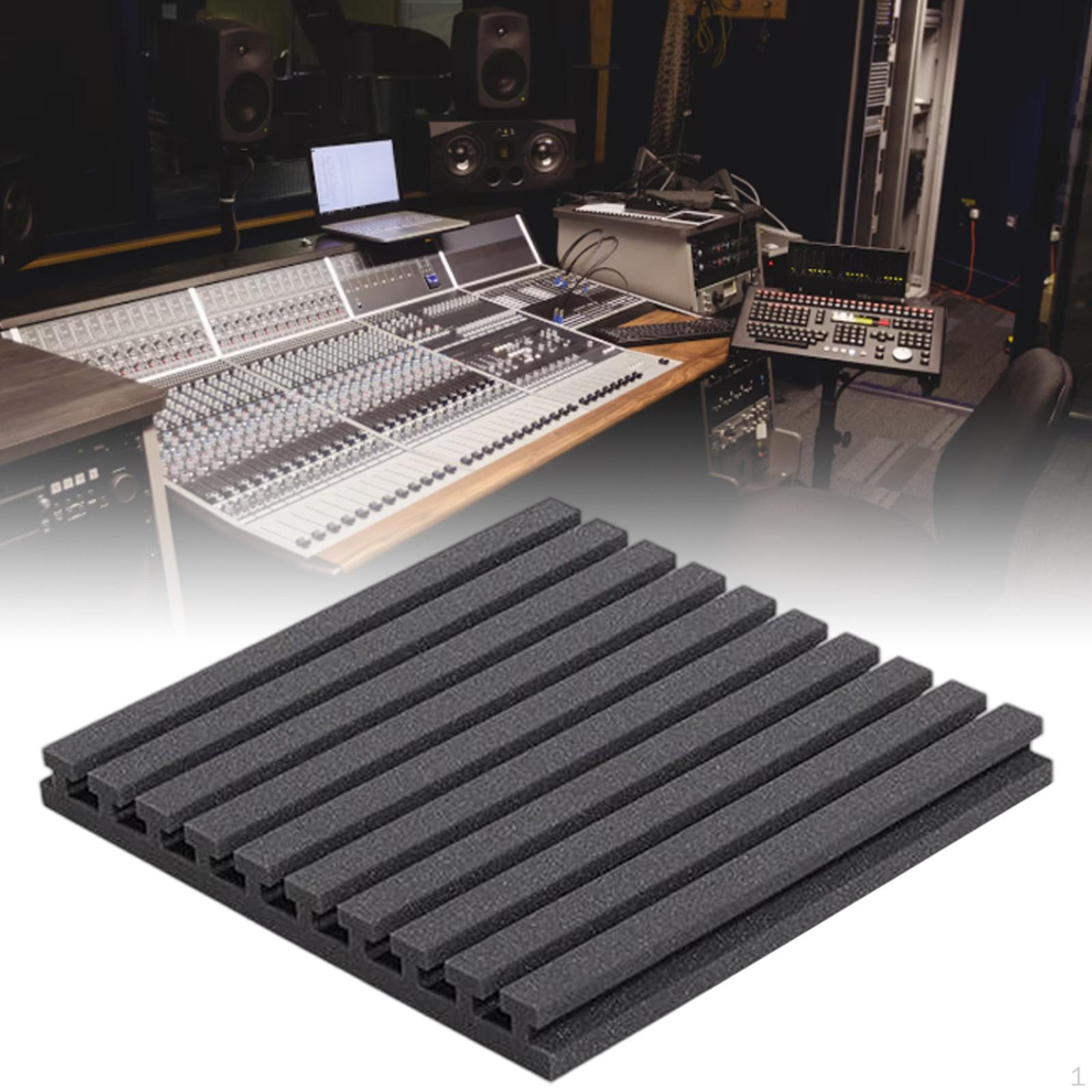 

Акустические панели Записывающий поглотитель Звукопоглощающая доска Звукоизоляционные клинья для студии серый