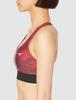 Mizuno Synergy Design Sports Bra with Stretch Crossback Size Small Women's Athlete-Inspired Print, Fit, Design, Gym/Yoga, 32MJ2D68, Burgundy,