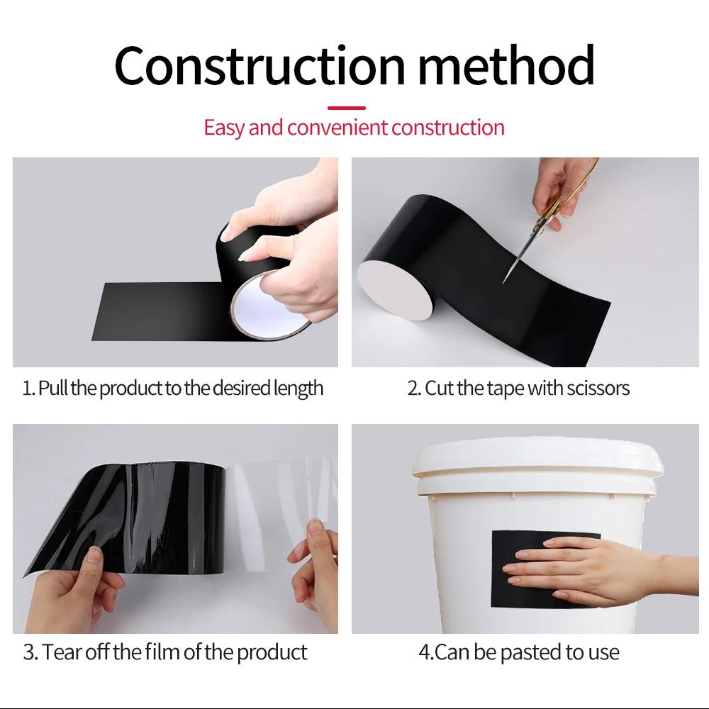 1.5m Immediate Leak Stopping Tape Super Sticky Strong Waterproof Water Bucket Household Water Pipe Canopy Crack Repair Water