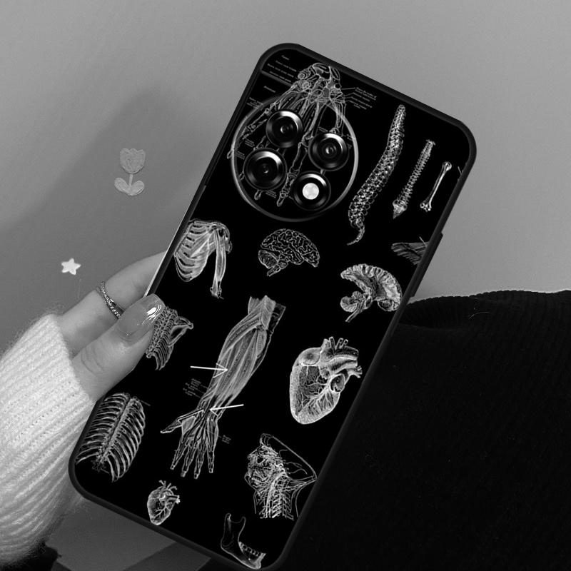 Human Anatomy Case For OnePlus 10 Pro 8T 10T 15 13 12 11 13T 13R 12R Nord CE 5 2 3 4 Lite N20 N30 Cover