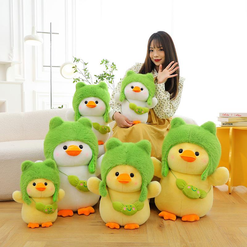 Duck Loveliness With Hats Plush Toy Doll Throw Pillow Gift Comfortable Soft And