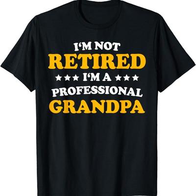 Professional Grandpa Classic Retirement Dad T Shirt