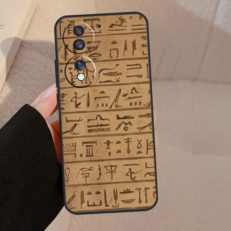 

Египетские Иероглифы Для Honor Magic 8 Pro 6 5 7 Lite Чехол Для Honor 400 200 90 70 50 X8c X8b X9a X9b X9c X9d Win Honor Magic5 Pro