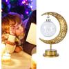 LED iron moon lamp decorative lamp with bracket table lamp spherical type