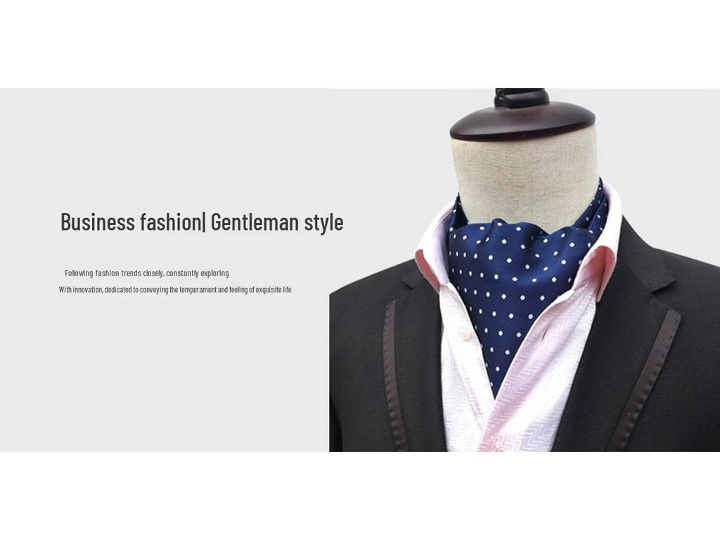 Men's Polyester Retro Tie, Scarf, and Pocket Square Set
