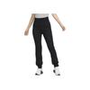 Nike Solid High-Waisted Slim Fit Zipper Cuffed Knit Sports Pants Women Bottoms Black FN7130-010