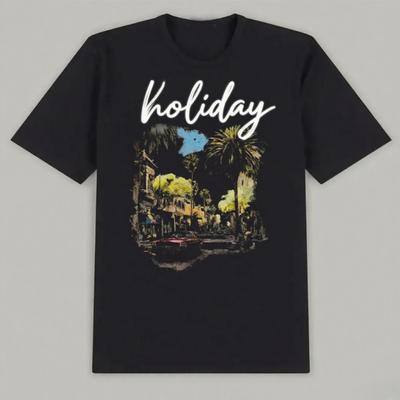 Hot High-quality Printed Cotton Short-sleeved Couples Are Fashionable Casual and High-quality Street Daily Style Trend T-shirt