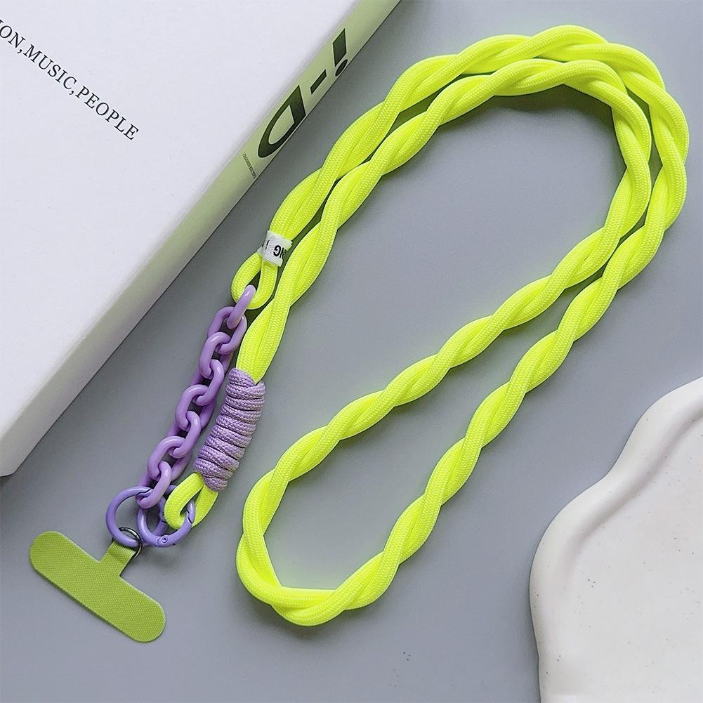 Niedliches Handy-Lanyard Durchmesser Outdoor Universalhülle Acryl Umhängeband Schulter Karten Halsband Clip Hängen Anti-Verlust Handgelenkschlaufe