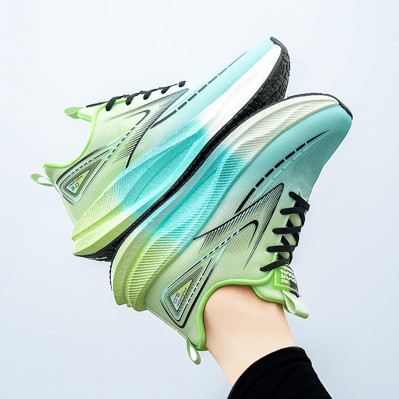 Running shoes fly-woven breathable non-slip wear-resistant sports shoes cushioning rebound racing shoes