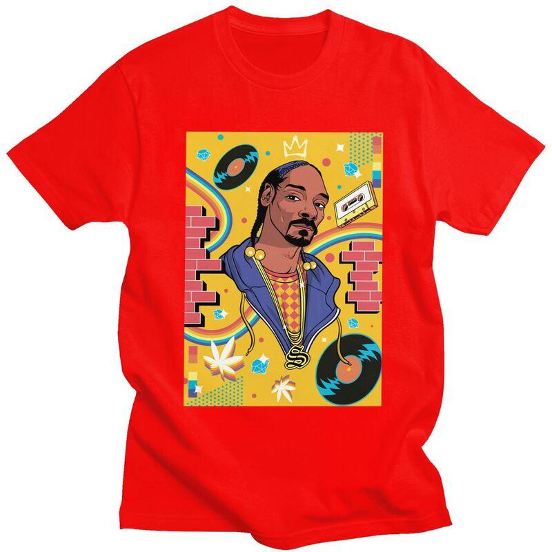 

Модная футболка Snoop Dogg на заказ Мужские футболки Повседневные Топы 100% Хлопок Приталенная футболка Подарок S