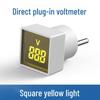 Square Voltage Meter Plug-in: European Standard AC220V Digital Display with Indicator Light