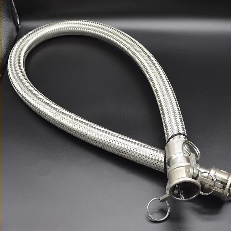 Industrial 304 SS Corrugated Flexible Hose with Lever Quick Couplings
