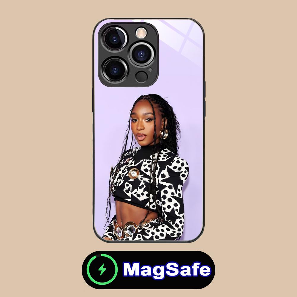 Normani Kordei Glass MagSafe Mobile Phone Case for iPhone 17 16 15 14 13 12 11 Air Pro Max Plus Mini Colorful Cover