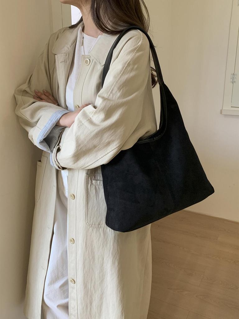 Retro Matte Large Capacity Shoulder Tote - Fall/Winter 2025 Women's Bag