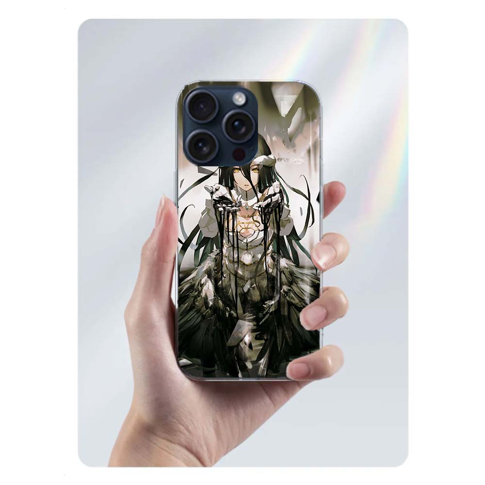 Albedo Overlord Clear Phone Case For Iphone 17 Air 16 Pro Max 15 Pro 14 Plus 17E 16E 11 13 12 Mini Cover Cases Fundas Cell TPU C